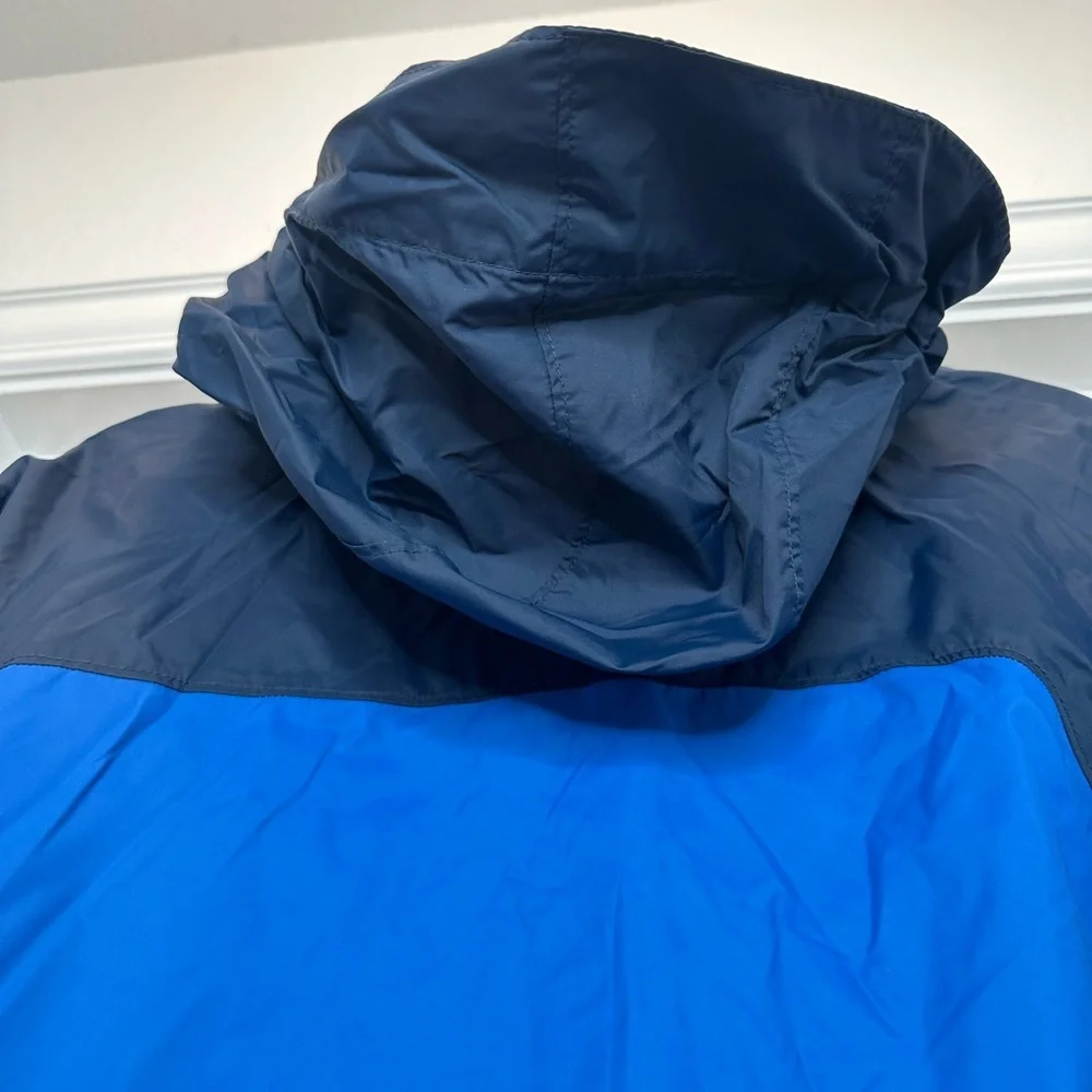 Columbia mens‎ size medium hooded windbreaker water resistant packable blue